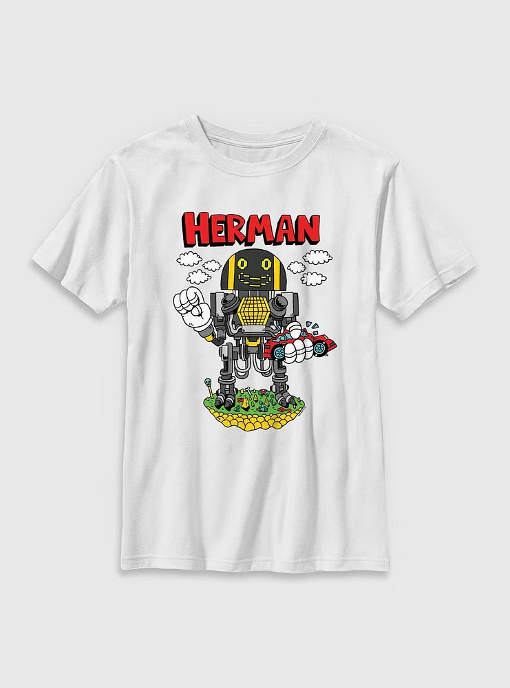 The Electric State Herman Cartoon Style Youth T-Shirt