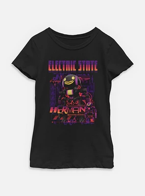 The Electric State Glitch Herman Youth Girls T-Shirt