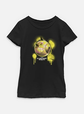 The Electric State Kid Cosmo Spray Paint Style Youth Girls T-Shirt