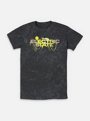 The Electric State Spray Paint Style Logo Mineral Wash T-Shirt