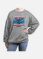 Captain America: Brave New World Breakthrough America Womens Oversized Sweatshirt