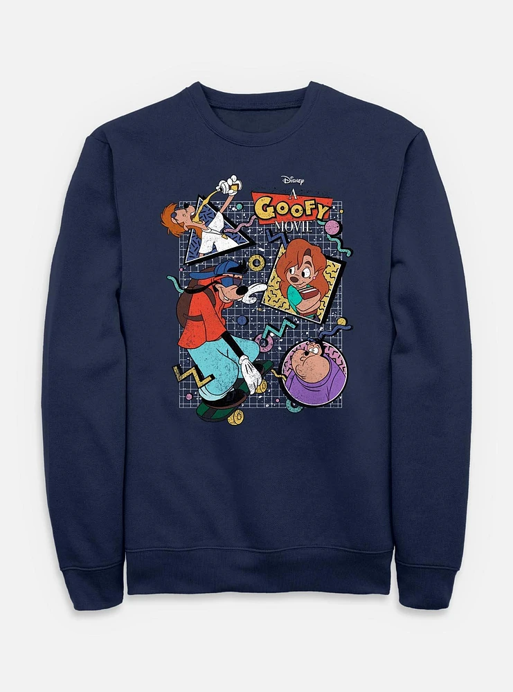 Disney Goofy 90s Goof Collage Sweatshirt