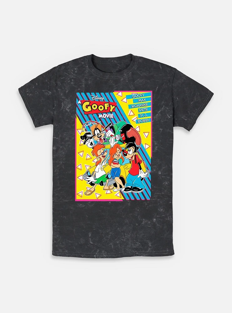 Disney Goofy Retro Group Poster Mineral Wash T-Shirt