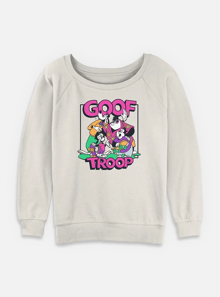 Disney Goofy Goof Troop Womens Slouchy Sweatshirt
