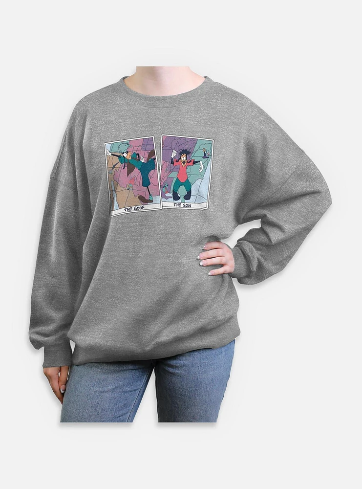 Disney Goofy A Trip Womens Oversized Sweatshirt