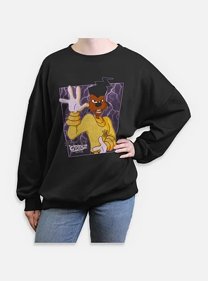 Disney Goofy Powerline Portrait Womens Oversized Sweatshirt