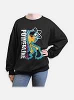 Disney Goofy Eye To Powerline Womens Oversized Sweatshirt