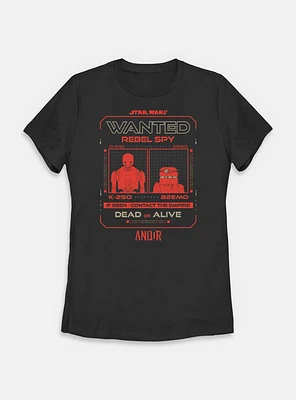 Star Wars: Andor Wanted Spy Womens T-Shirt
