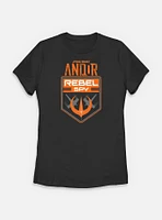 Star Wars: Andor Rebel Spy Crest Womens T-Shirt