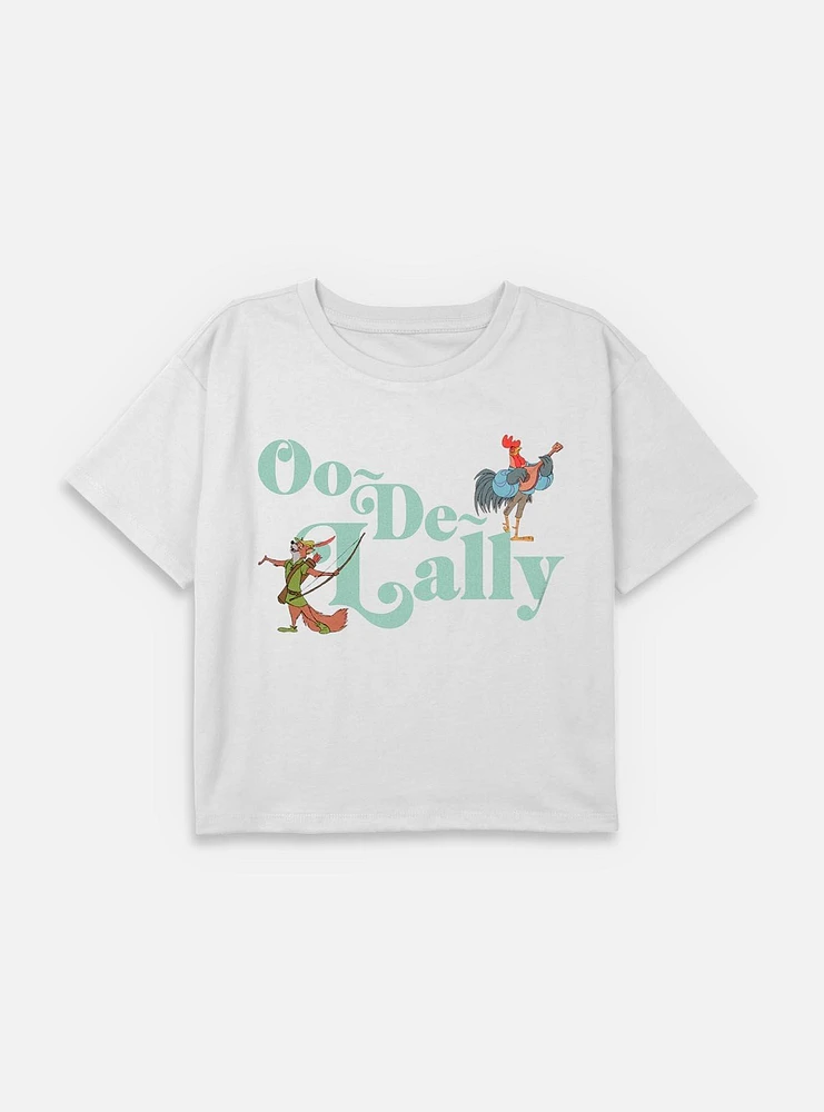 Disney Robin Hood Oo De Lally Youth Girls Boxy Crop T-Shirt
