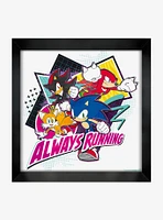 Sonic The Hedgehog Always Running Framed Wall Art