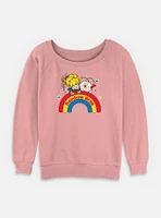 Rainbow Brite Wishing On A Womens Slouchy Sweatshirt