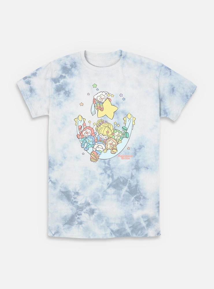 Rainbow Brite Sleeping Friends Stars Tie-Dye T-Shirt