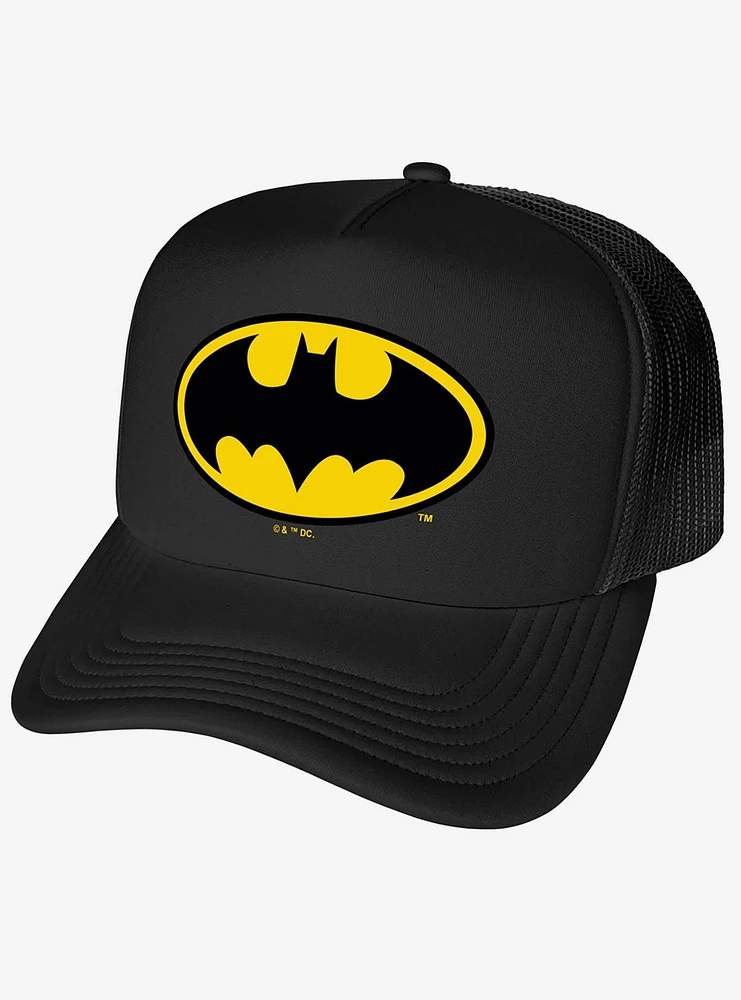 Batman Classic Bat Shield Logo Foam Trucker Hat