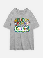 Rainbow Brite Down Every Womens Oversized T-Shirt