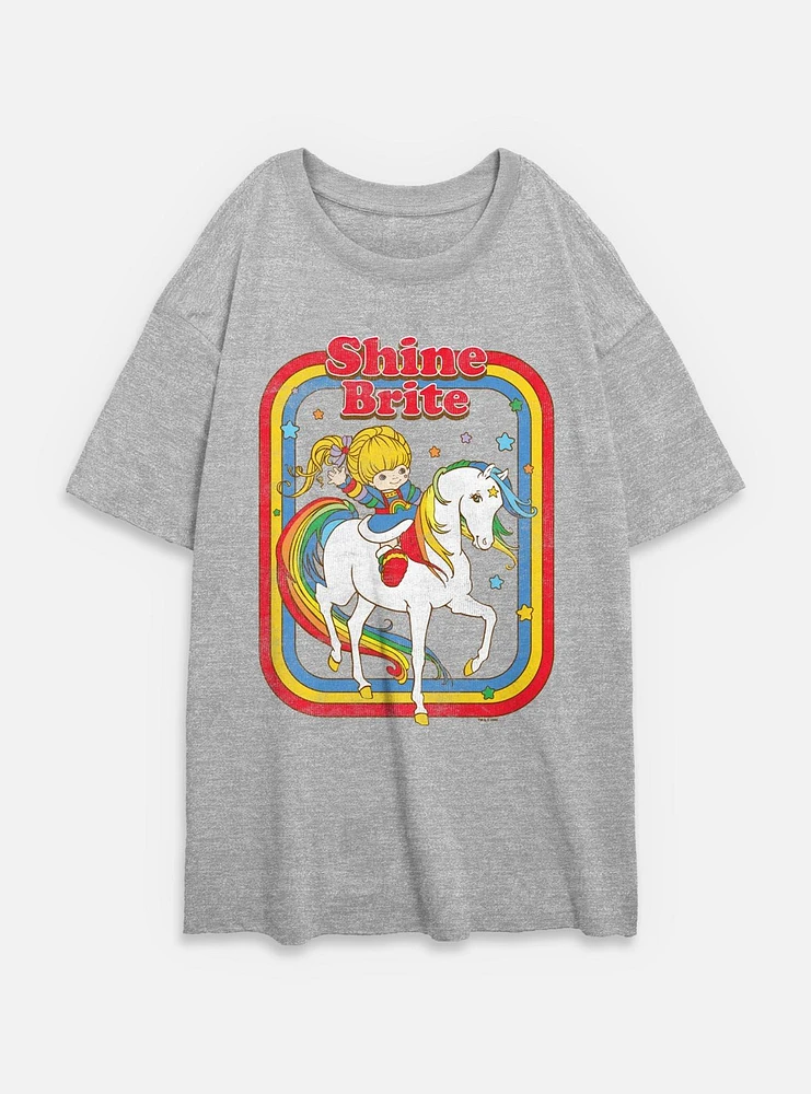Rainbow Brite Shine Womens Oversized T-Shirt