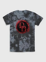 Marvel Daredevil DD Spatter Icon Tie-Dye T-Shirt