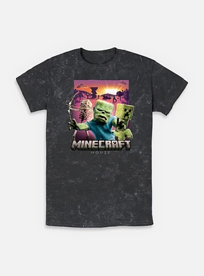 A Minecraft Movie Classic Monsters Mineral Wash T-Shirt