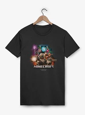 A Minecraft Movie Piglins Vs Heroes T-Shirt