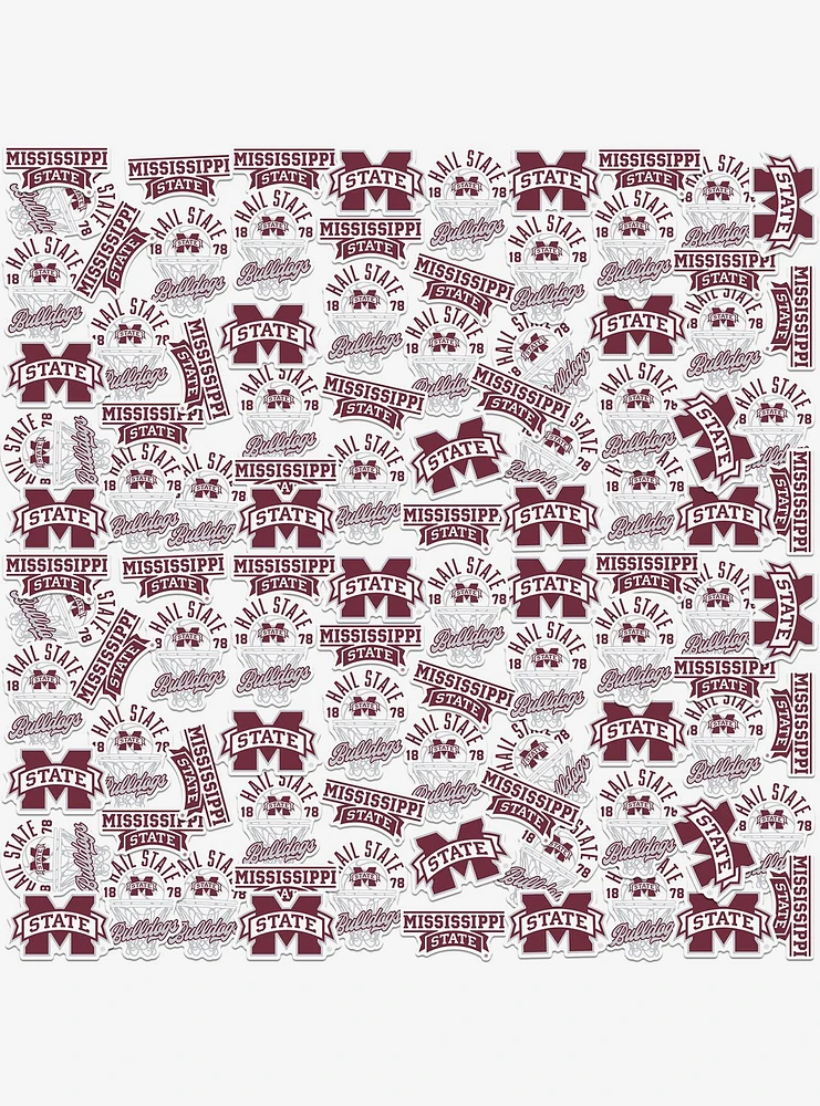 Mississippi State Bulldogs Basketball 100Ct Sticker Pack