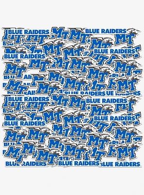 Middle Tennessee Blue Raiders State University 100Ct Sticker Pack