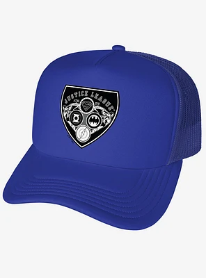 Justice League Athletic Shield Logo Foam Trucker Hat
