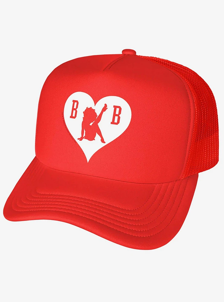 Betty Boop BB Heart Foam Trucker Hat