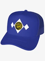 Power Rangers Blue Chest Medallion Foam Trucker Hat