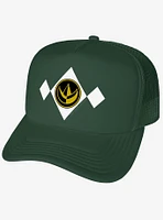 Power Rangers Green Chest Medallion Foam Trucker Hat