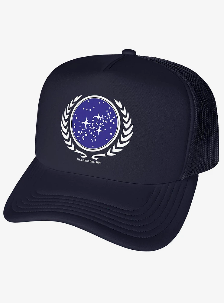 Star Trek United Federation Of Planets Logo Foam Trucker Hat