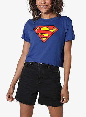 DC Comics Superman Classic Logo Women's Crop Top T-Shirt