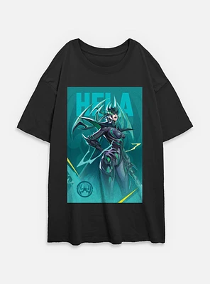 Marvel Rivals Hela Pose Womens Oversized T-Shirt
