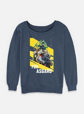 Marvel Rivals For Asgard Womens Slouchy Sweatshirt