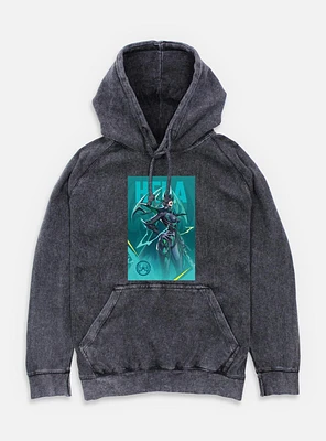 Marvel Rivals Hela Pose Mineral Wash Hoodie