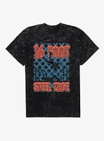 16-Foot Steel Cage Wrestling Mineral Wash T-Shirt