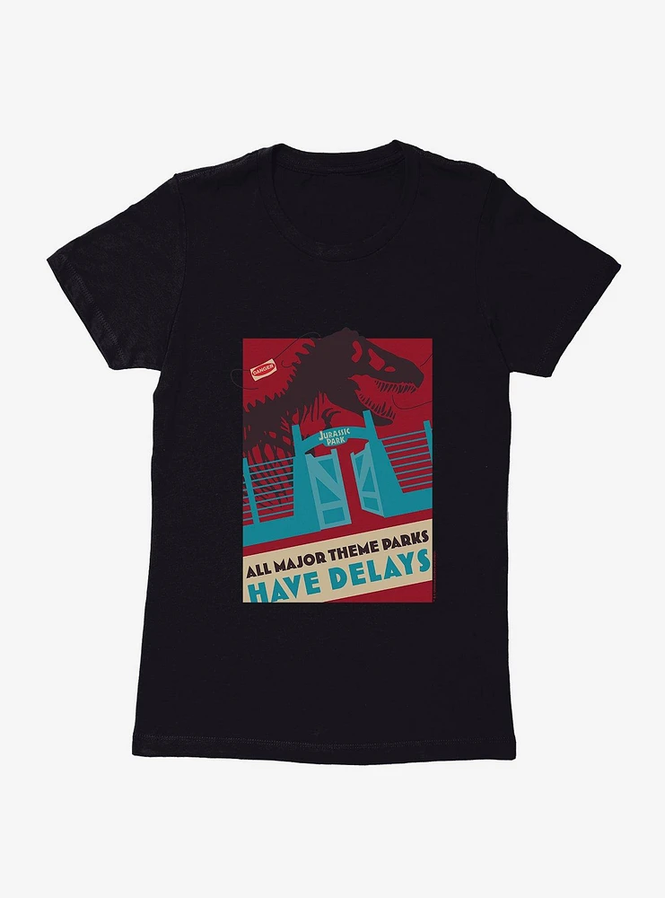 Jurassic Park Major Theme Delays Womens T-Shirt