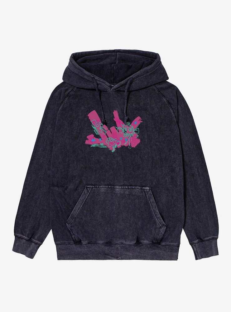 Arcane Jinx Graffiti Mineral Wash Hoodie