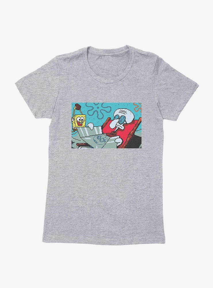 SpongeBob SquarePants Squidward Tanning Womens T-Shirt