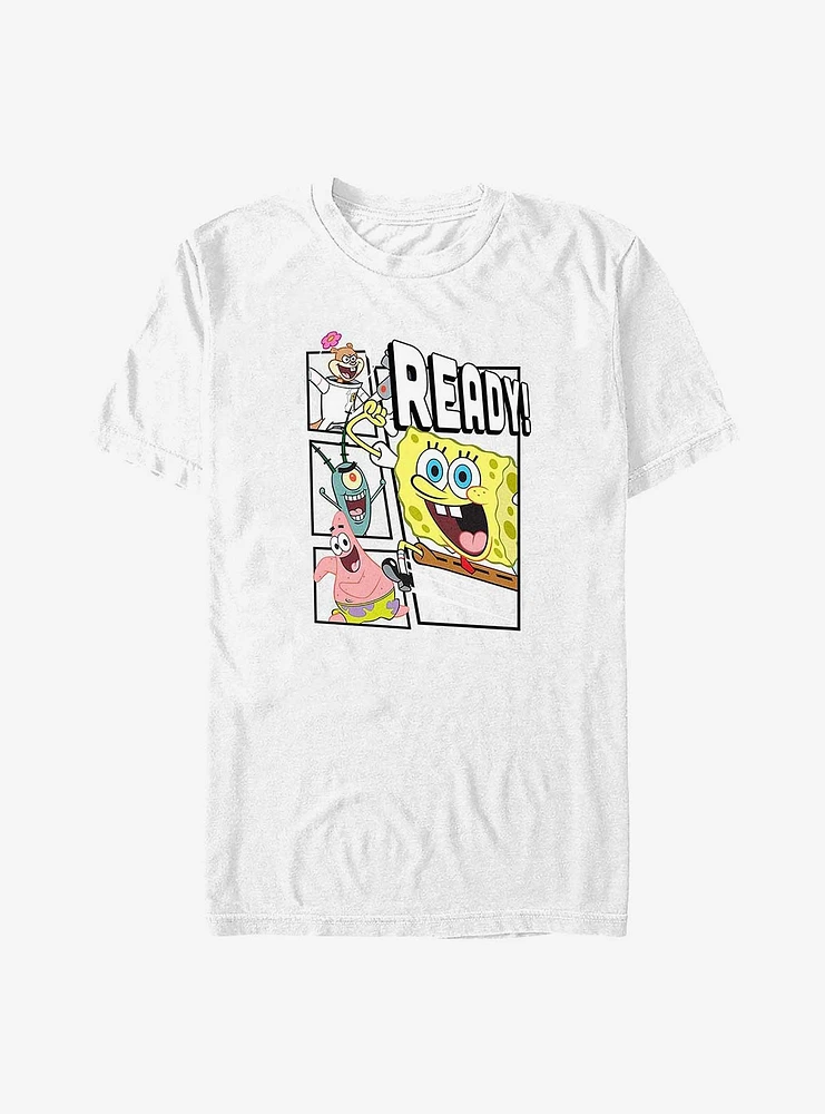 Spongebob Squarepants Ready! Big & Tall T-Shirt