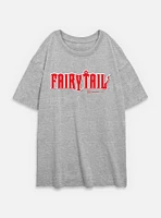 Fairy Tail Logo Womens Oversized T-Shirt