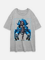 Ghost the Shell Motoko Guns Tachikomas Womens Oversized T-Shirt