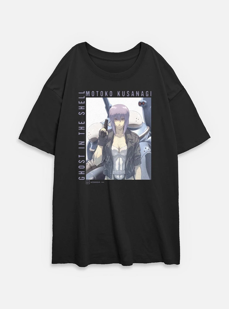 Ghost the Shell Motoko Kusanagi Womens Oversized T-Shirt