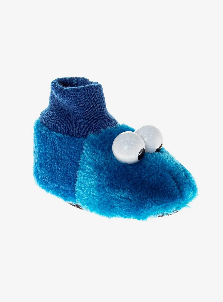 Sesame Street Happy Cookie Monster Toddler & Kids Slippers