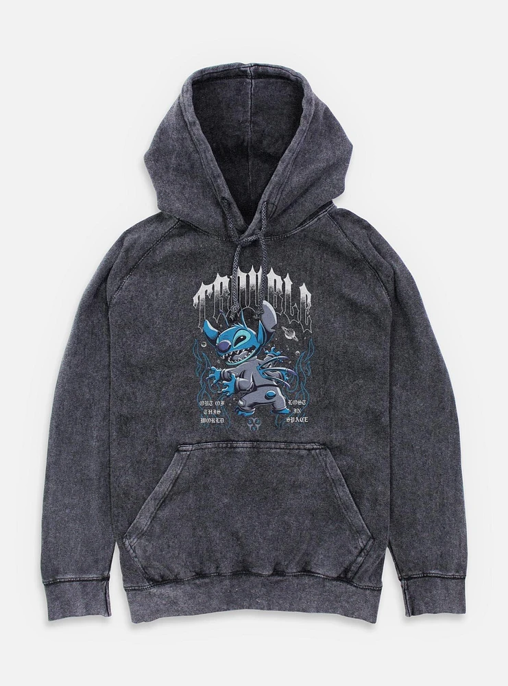 Disney Lilo & Stitch Cosmic Trouble Mineral Wash Hoodie BoxLunch Exclusive