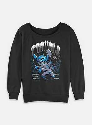 Disney Lilo & Stitch Cosmic Trouble Womens Slouchy Sweatshirt BoxLunch Exclusive
