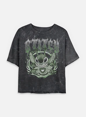 Disney Lilo & Stitch Experiment 626 Womens Mineral wash Crop T-Shirt BoxLunch Exclusive