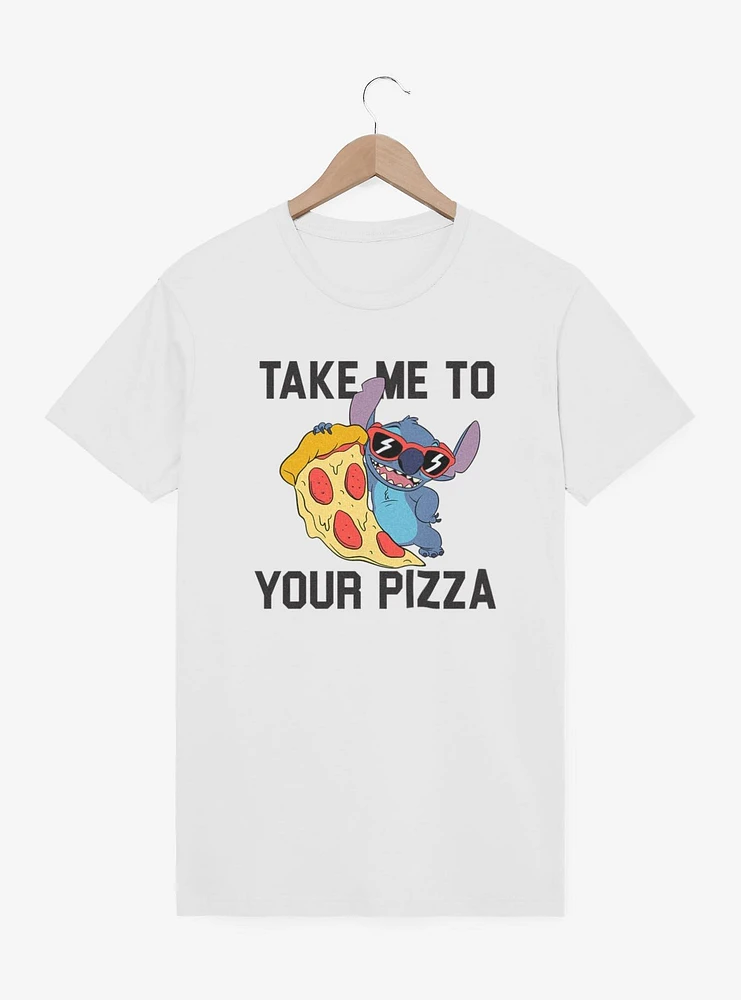 Disney Lilo & Stitch Take Me To Your Pizza T-Shirt