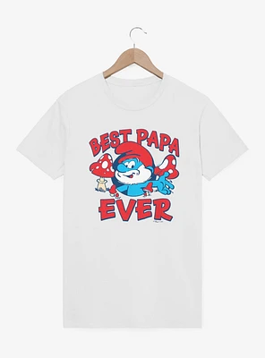 The Smurfs Best Papa Ever T-Shirt