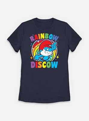 The Smurfs Rainbow Discow Womens T-Shirt