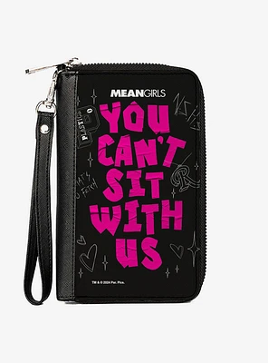 Mean Girls You Can't Sit With Us Doodles Zip Around Wallet